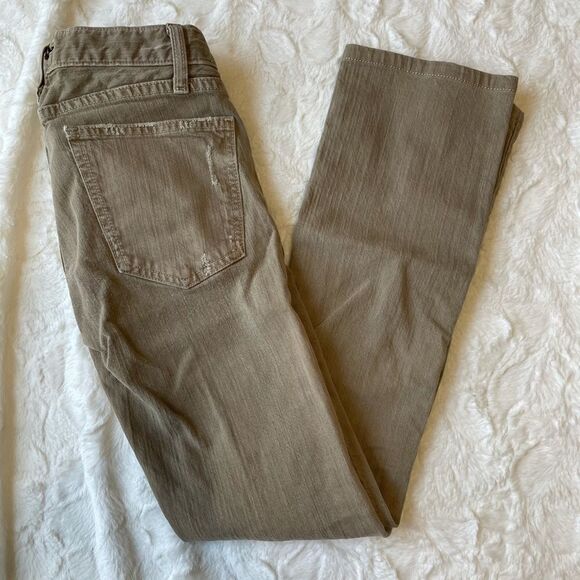 Current Elliott Tan The Classic Straight Leg Denim Jeans - Women’s 0 - Picture 2 of 9